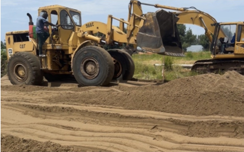 Equipment and materials on site