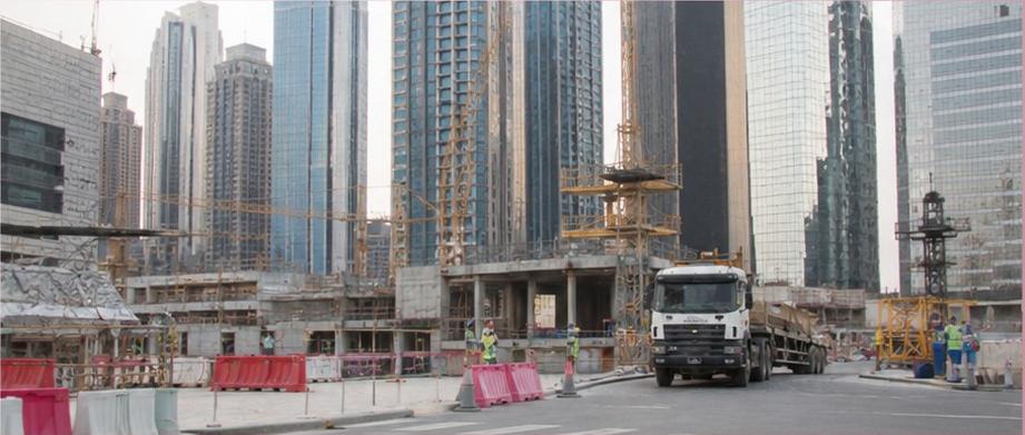Heavy truck for construction transport